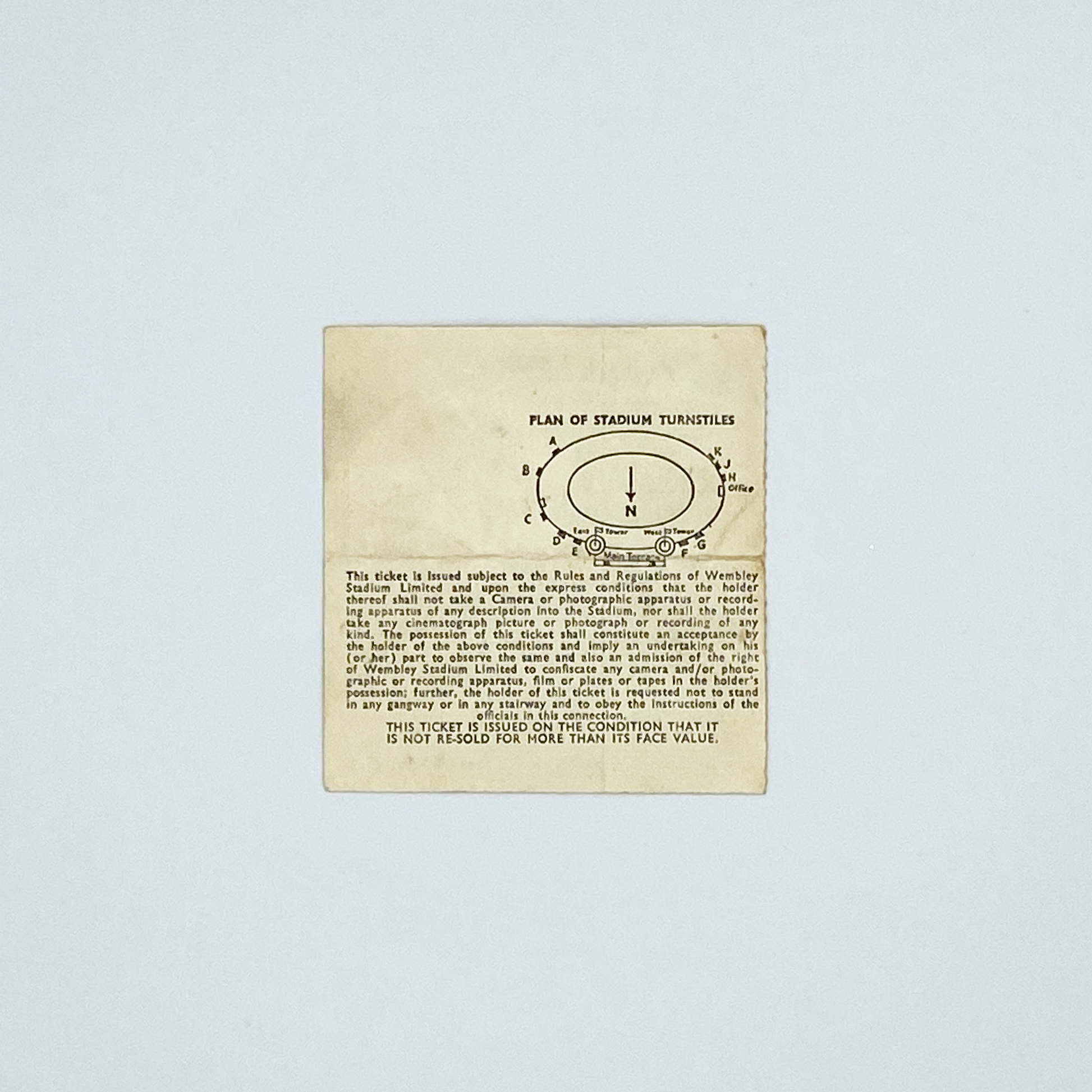 England vs Switzerland Programme & Ticket (10 November, 1971)