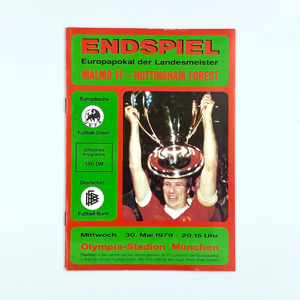 1979 European Cup Final Programme (30 May, 1979)