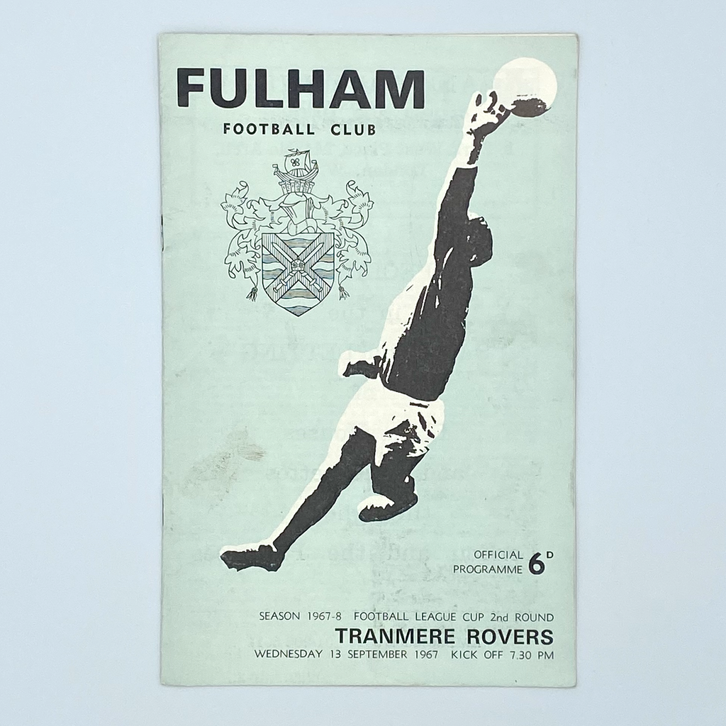 Fulham vs Tranmere Rovers Programme (13 September, 1967)