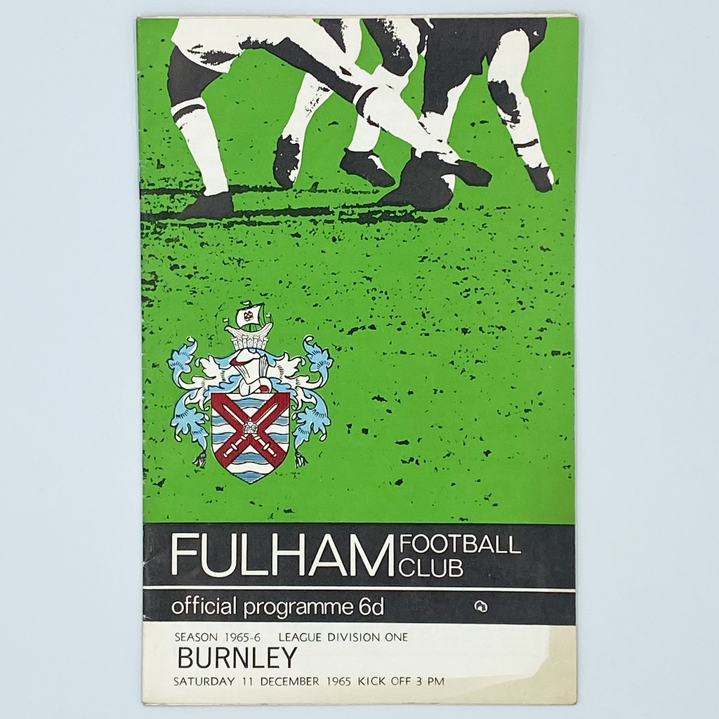 Fulham vs Burnley Programme (11 December, 1965)