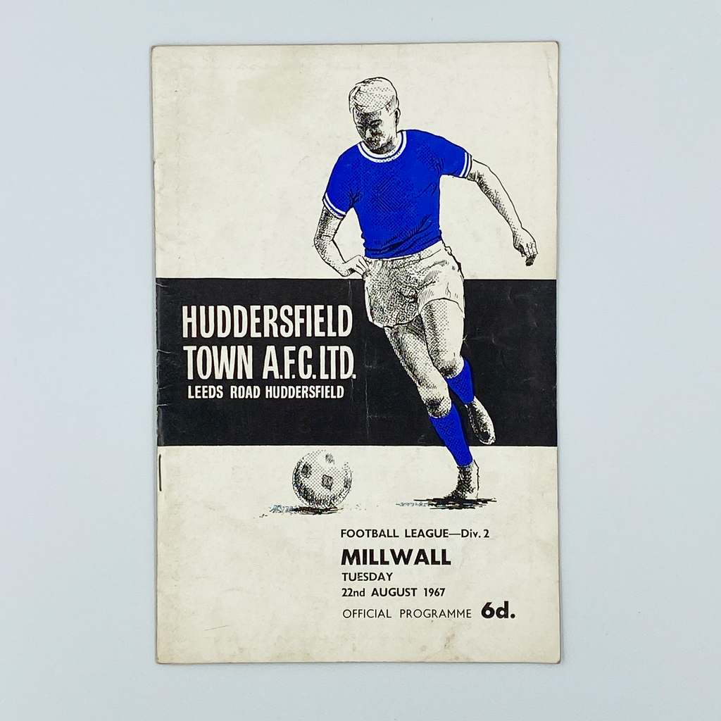 Huddersfield Town vs Millwall Programme (22 August, 1967)