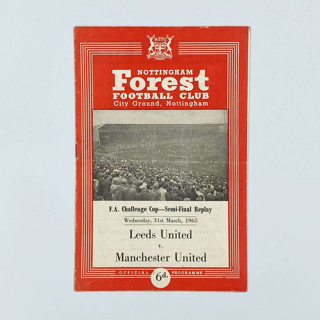 Leeds United vs Manchester United FA Cup Semi-Final Programme (31 March, 1965)