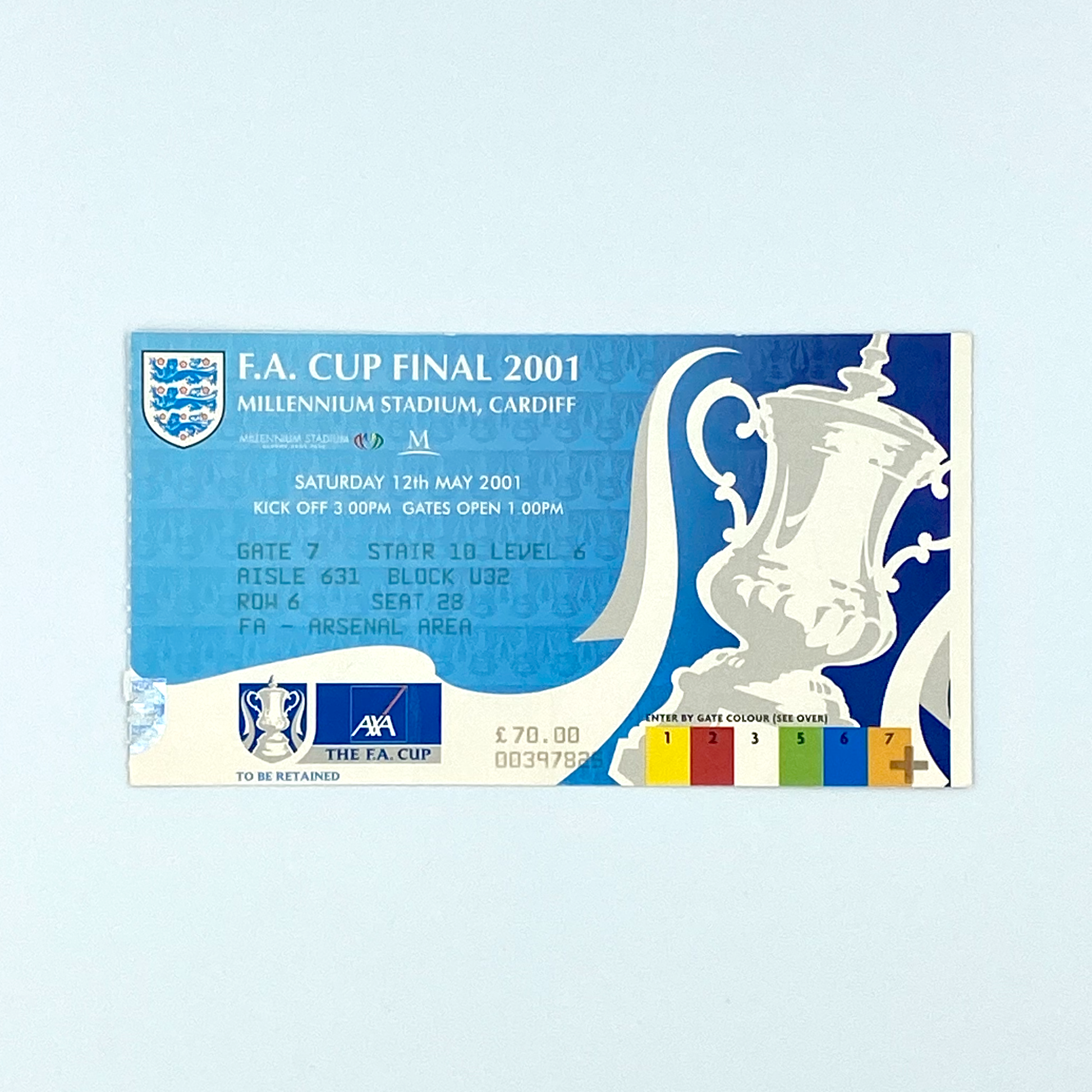 2001 FA Cup Final Programme & Ticket