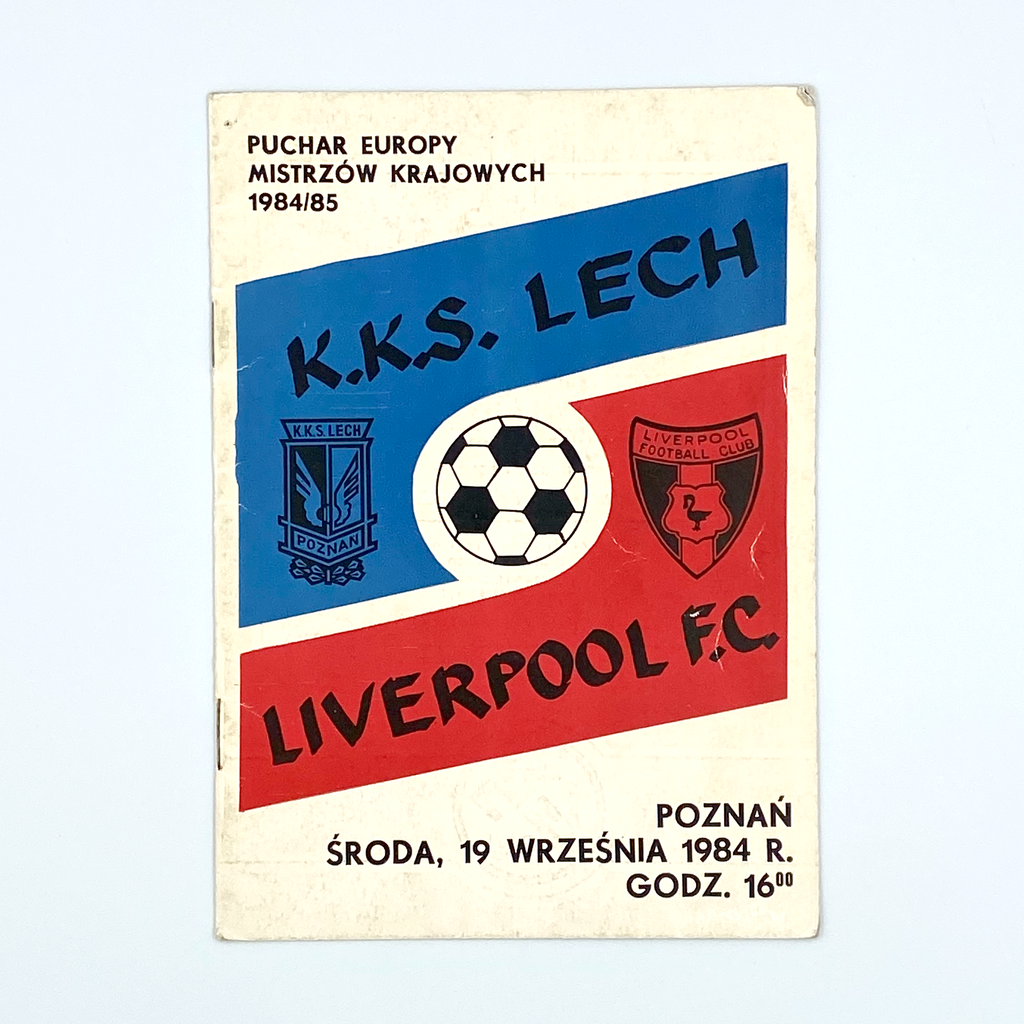Lech Poznan vs Liverpool Programme (19 September, 1984)