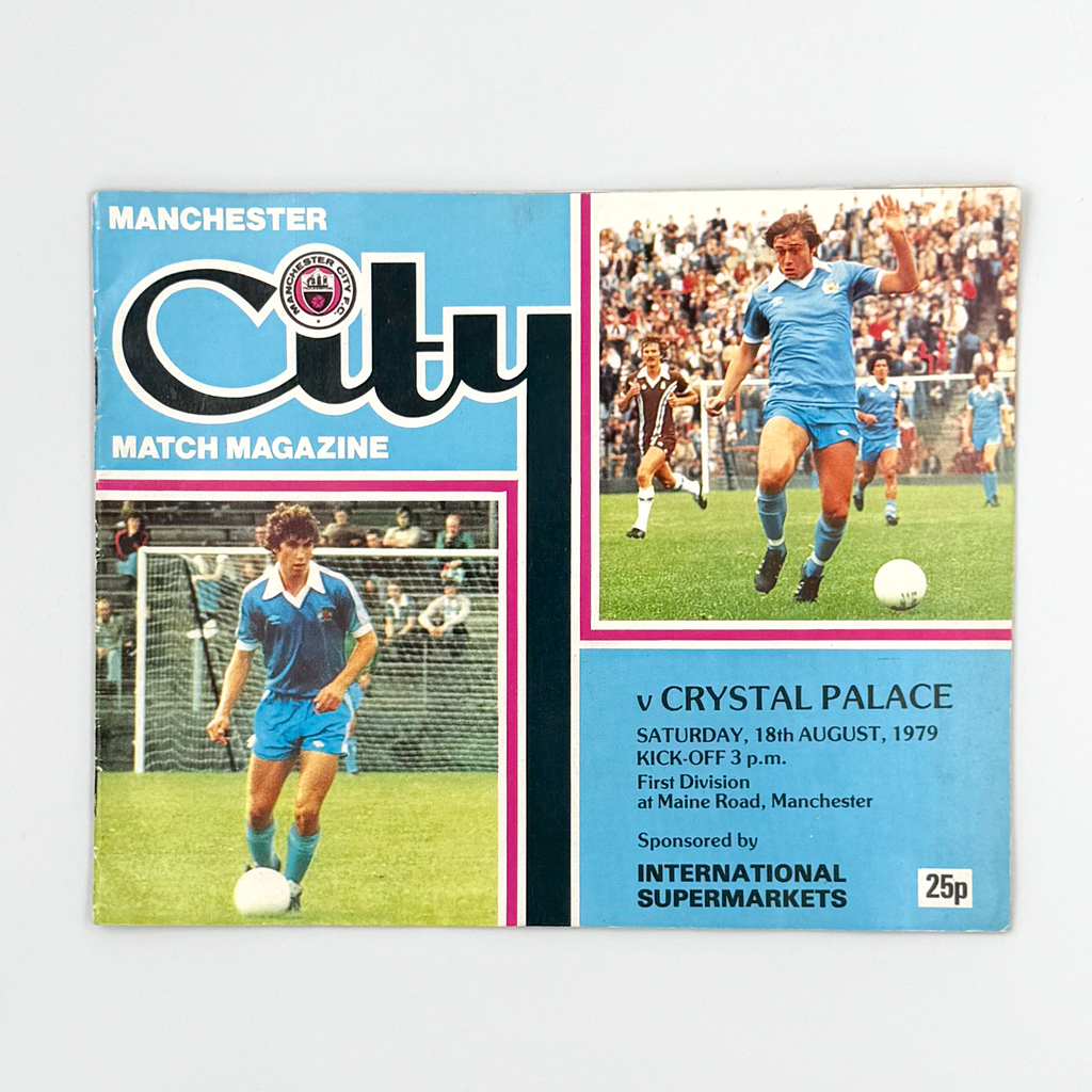 Manchester City vs Crystal Palace Programme (18 August, 1979)