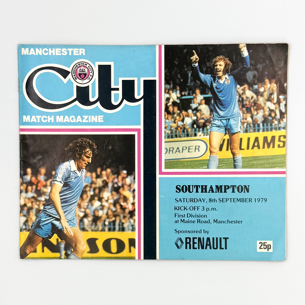 Manchester City vs Southampton Programme (8 September, 1979)