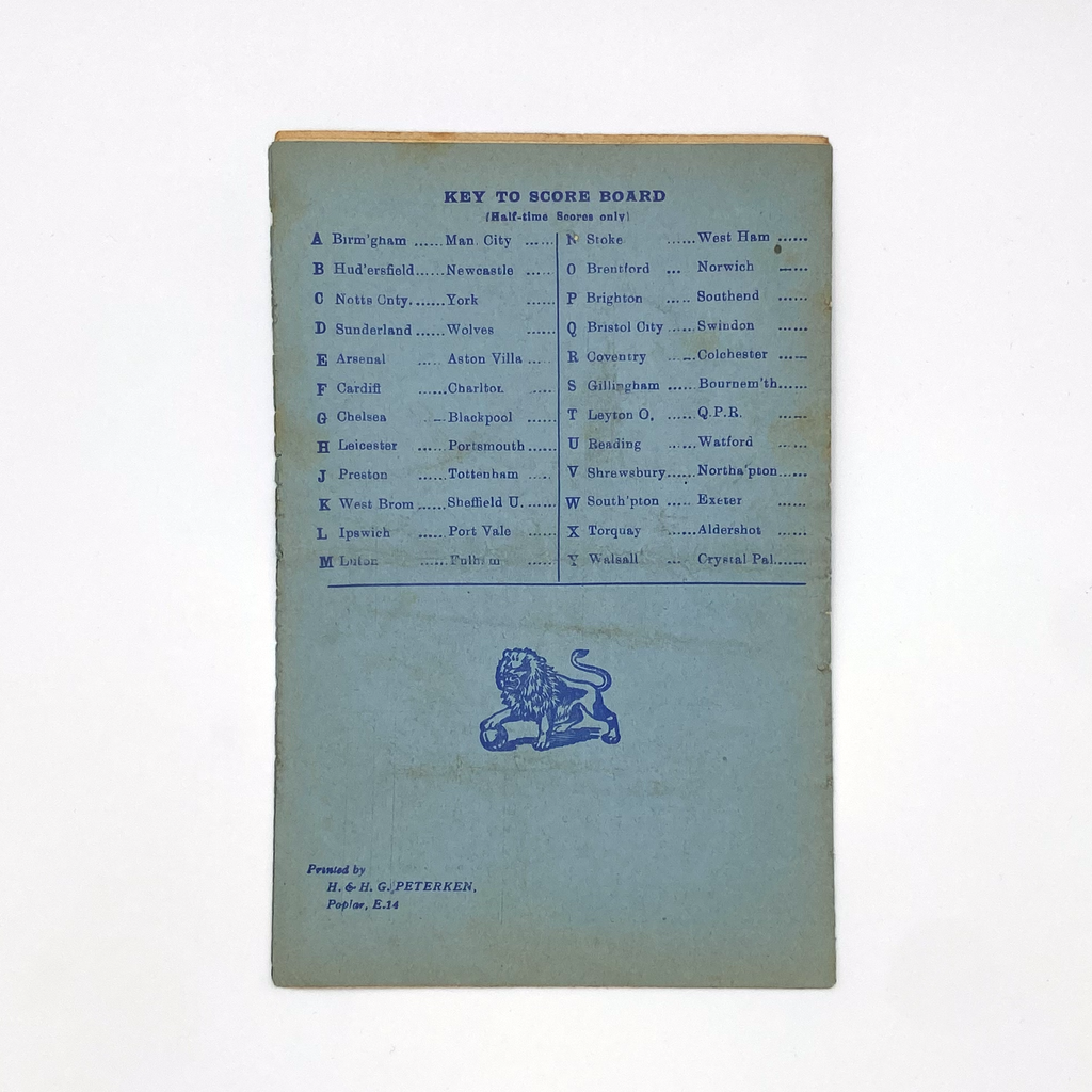 Millwall vs Newport County Programme (12 March, 1955)
