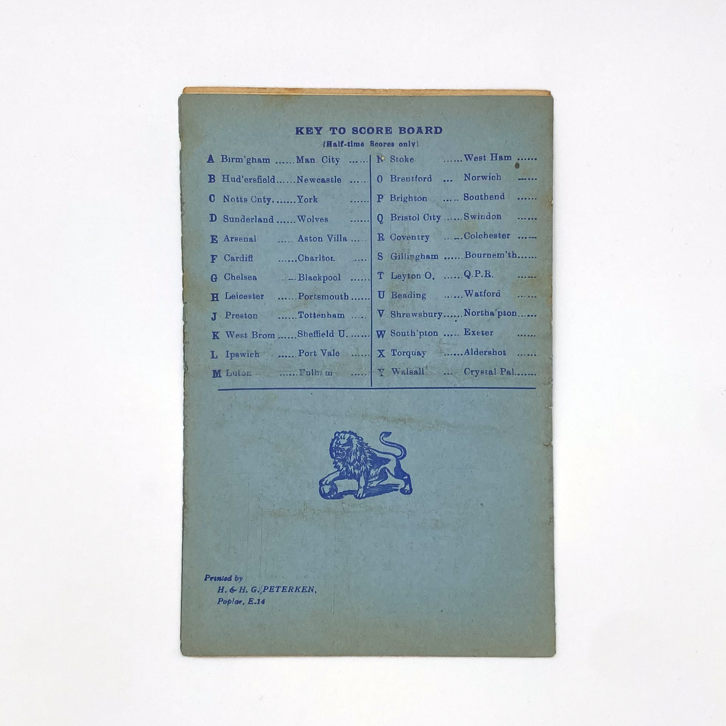 Millwall vs Newport County Programme (12 March, 1955)