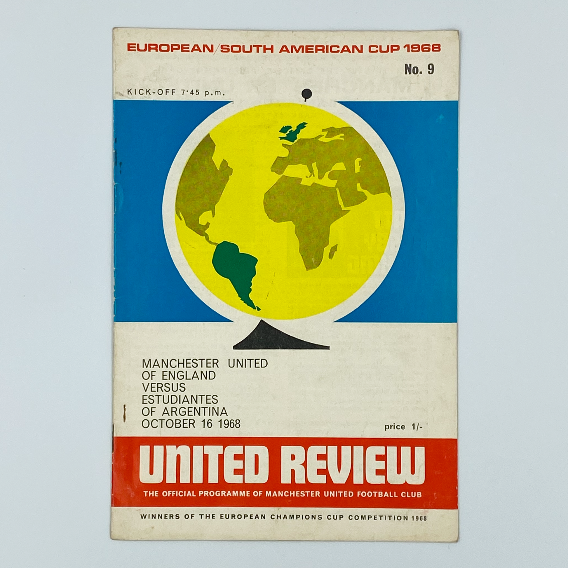 1968 Intercontinental Cup Final 2nd Leg Programme (16 October, 1968)