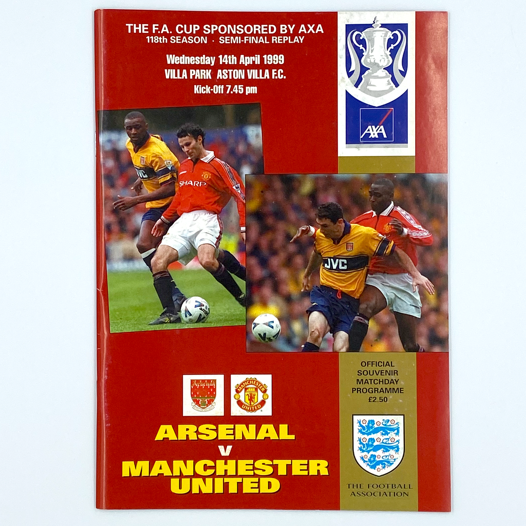 Arsenal vs Manchester United, FA Cup Semi-Final Programme (14 April, 1999)