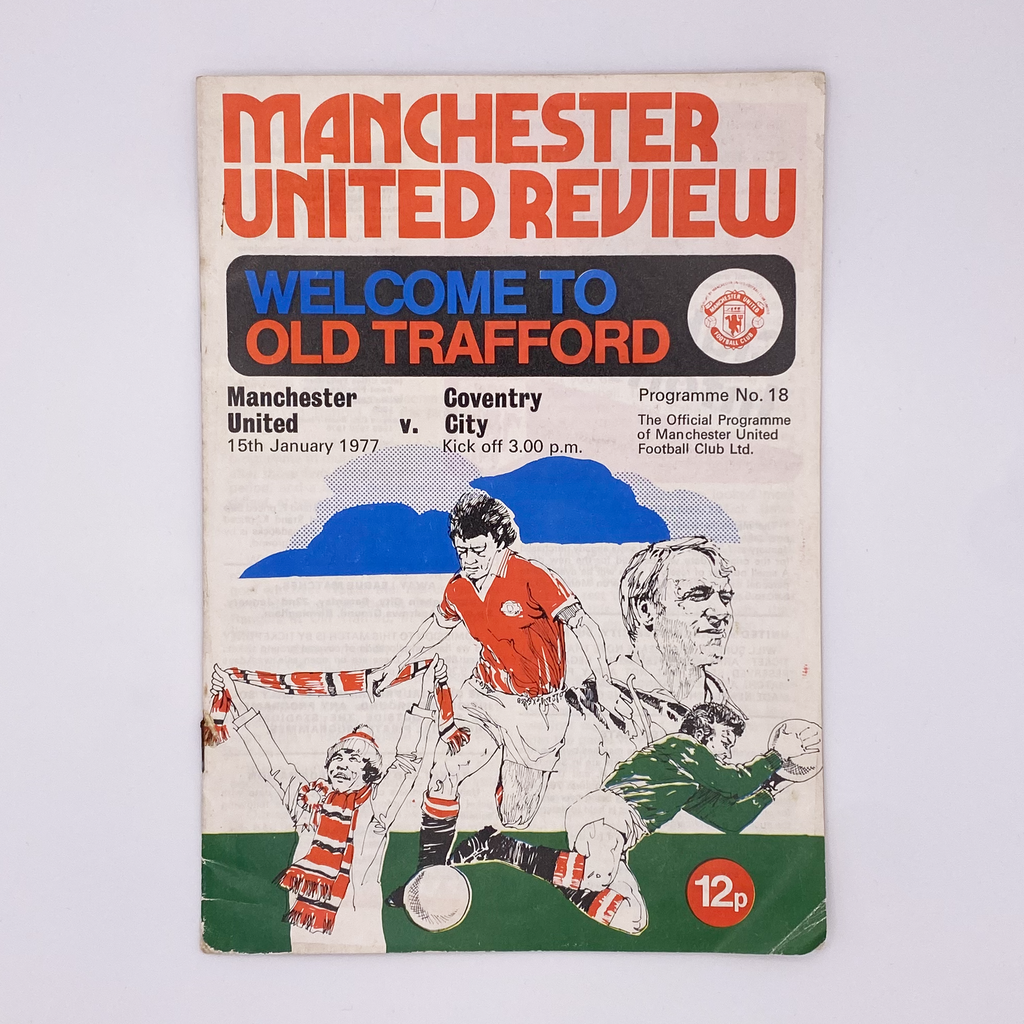 Manchester United vs Coventry City Programme (15 January, 1977)