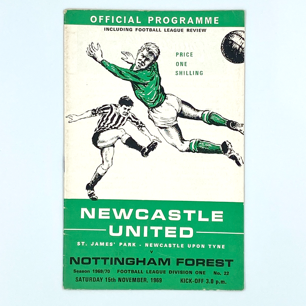 Newcastle United vs Nottingham Forest Programme (15 November, 1969)