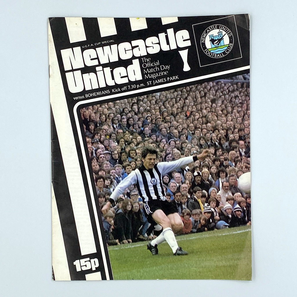 Newcastle United vs Bohemians Programme (28 September, 1977)