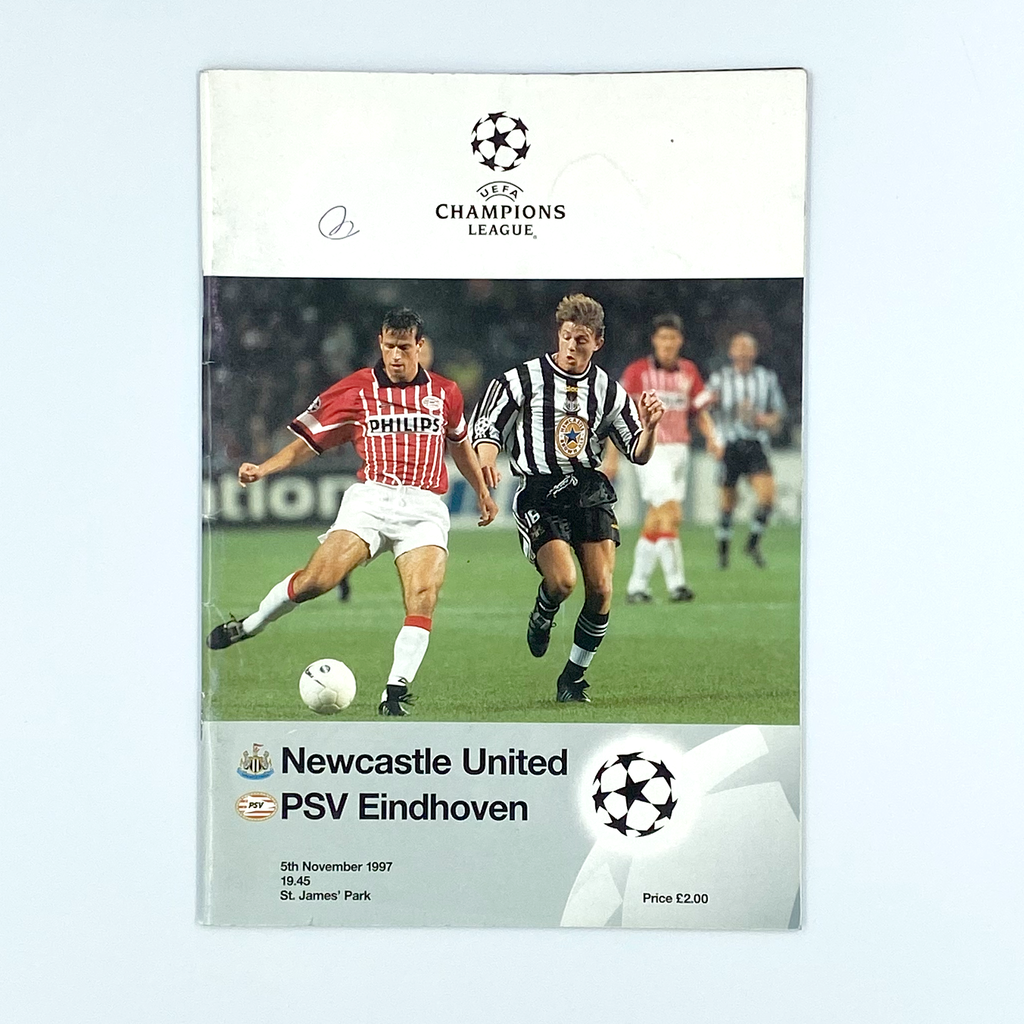 Newcastle United vs PSV Eindhoven Programme (5 November, 1997)