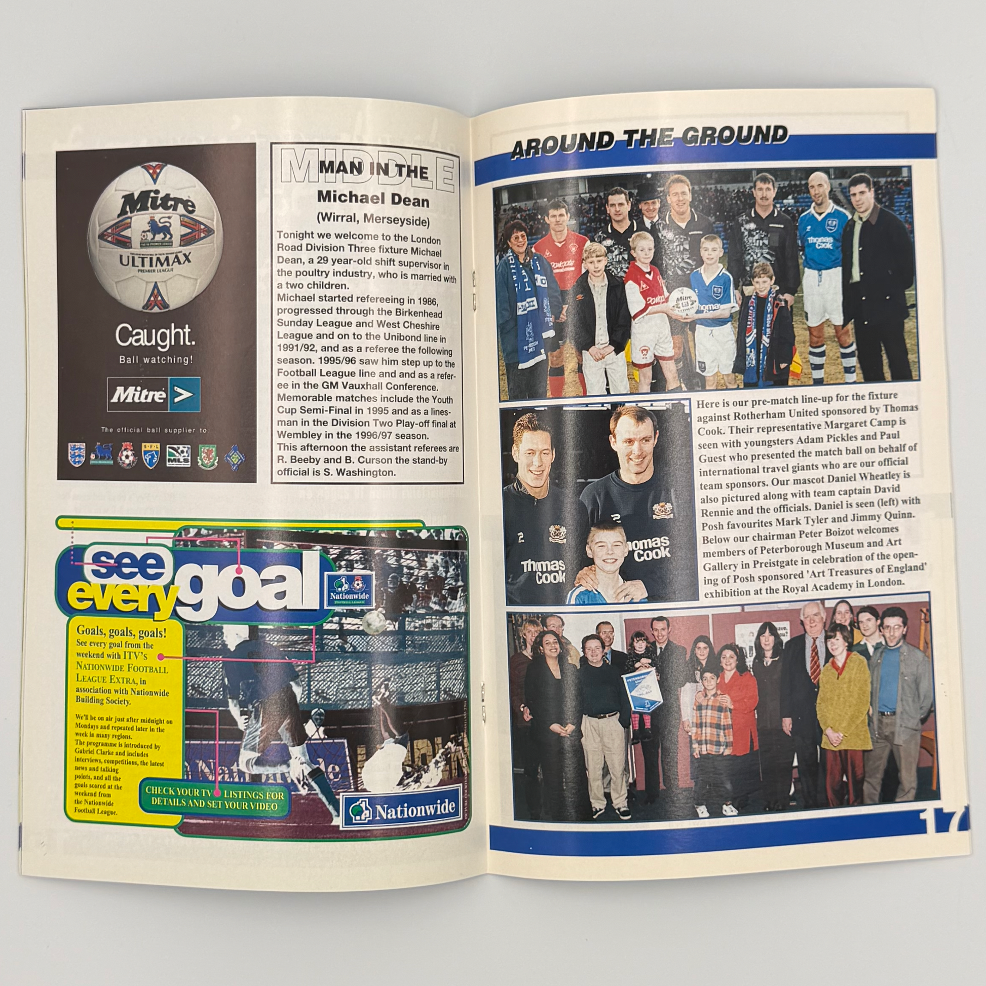 Peterborough United vs Doncaster Rovers Programme (10 February, 1998)
