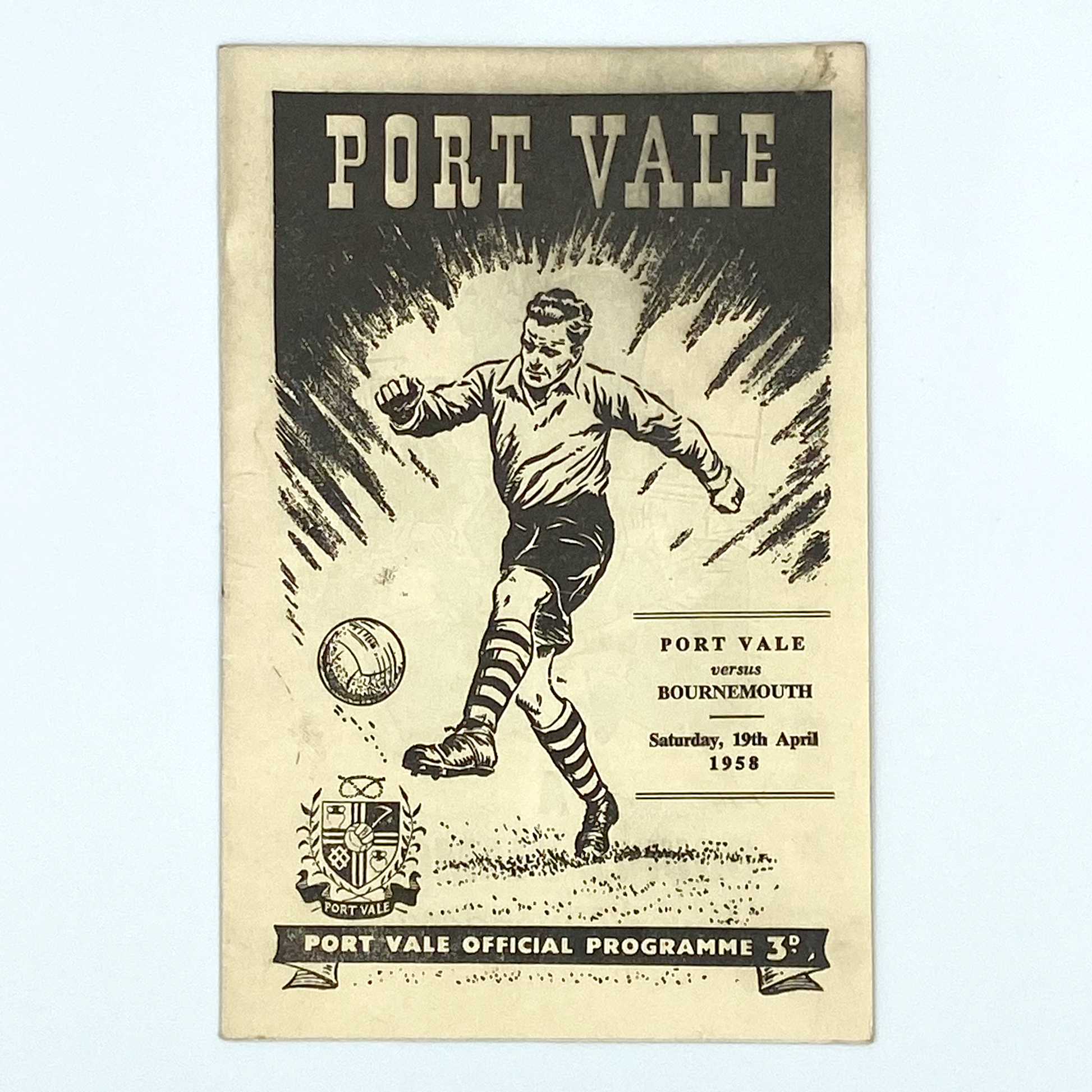 Port Vale vs AFC Bournemouth Programme (19 April, 1958)