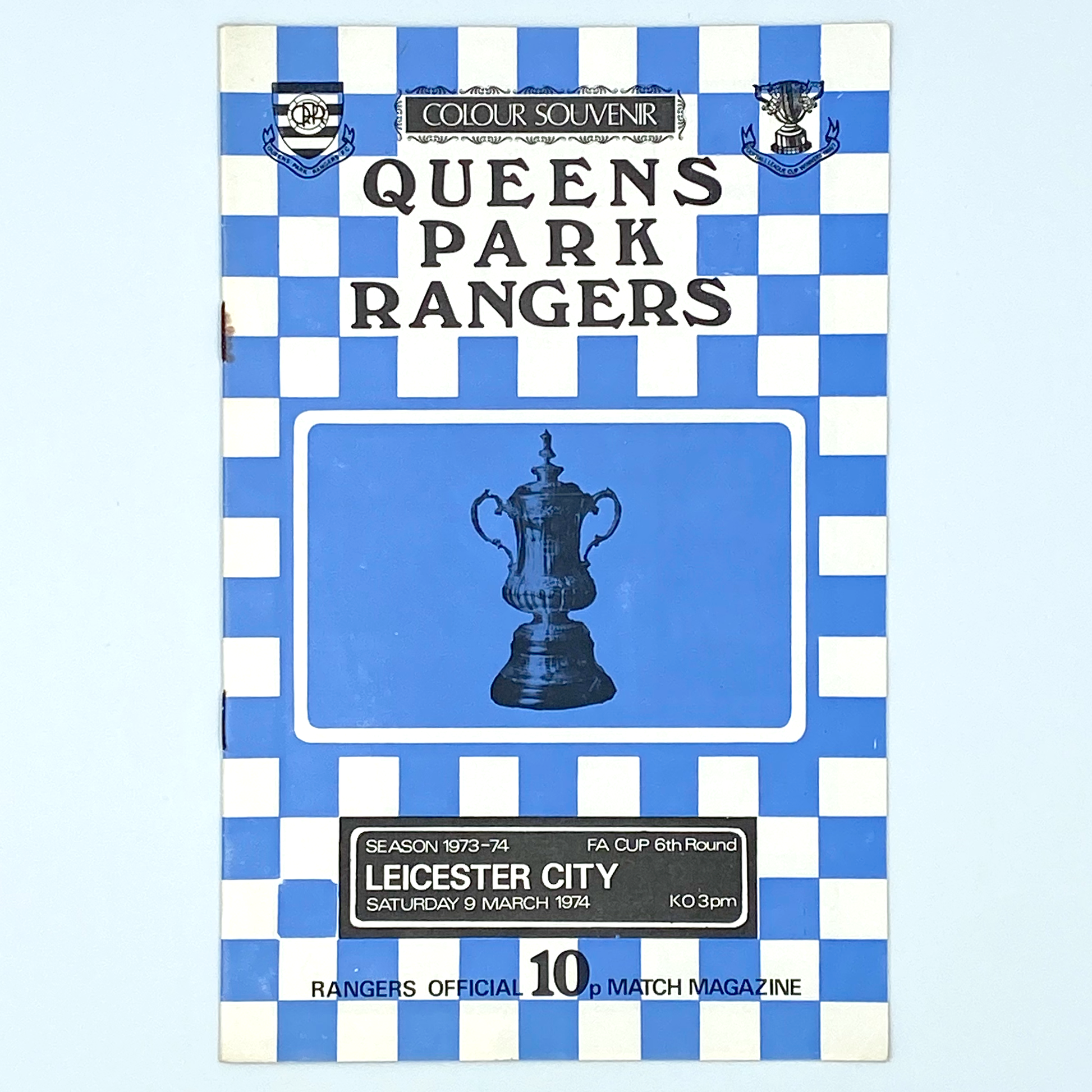 Queens Park Rangers vs Leicester City Programme (9 March, 1974)