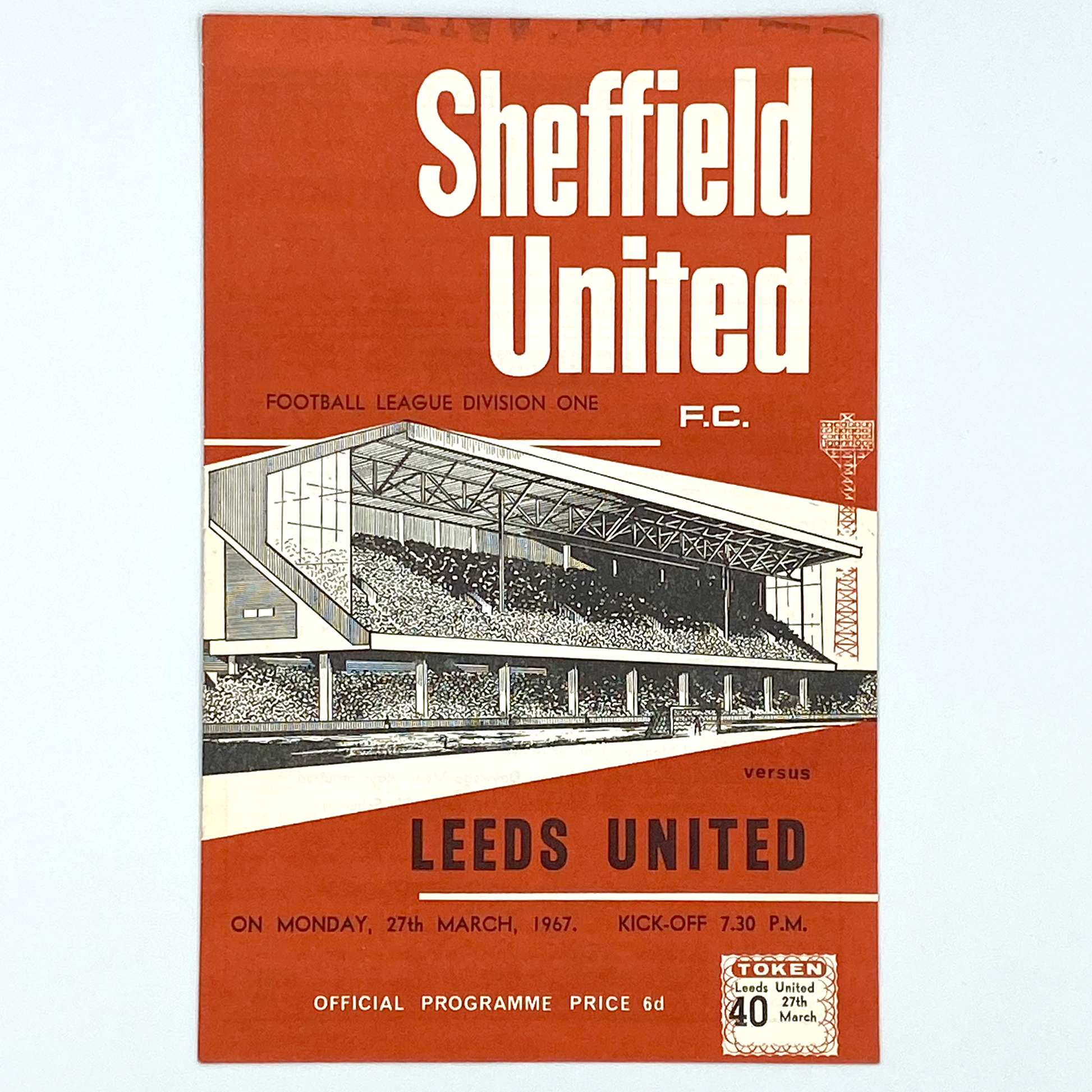 Sheffield United vs Leeds United Programme (27 March, 1967)