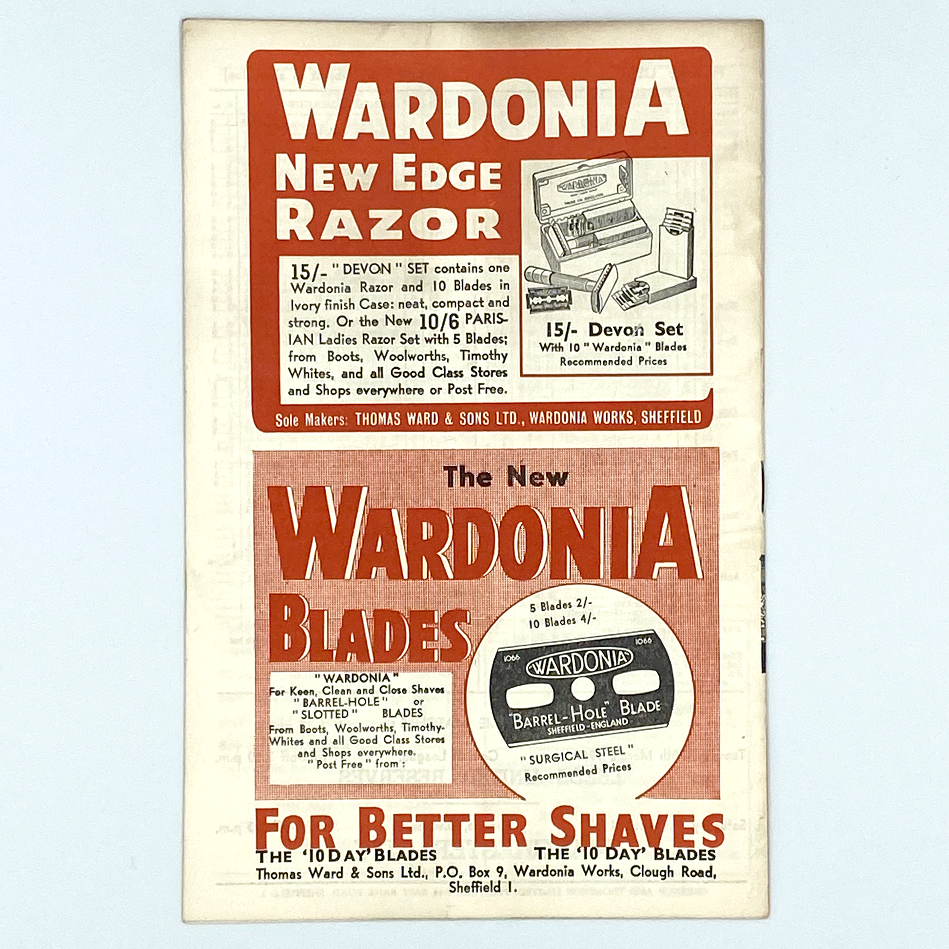Sheffield United vs Leeds United Programme (27 March, 1967)