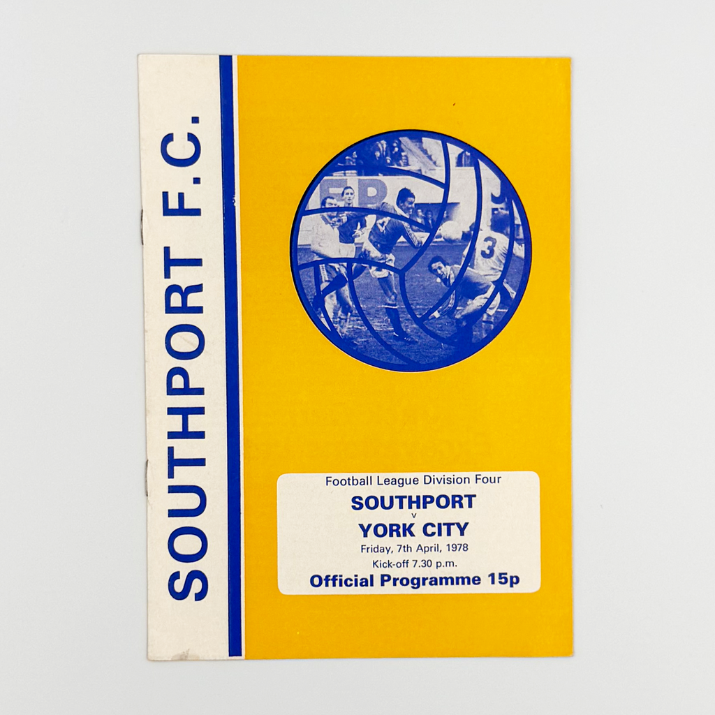 Southport vs York City Programme (7 April, 1978)