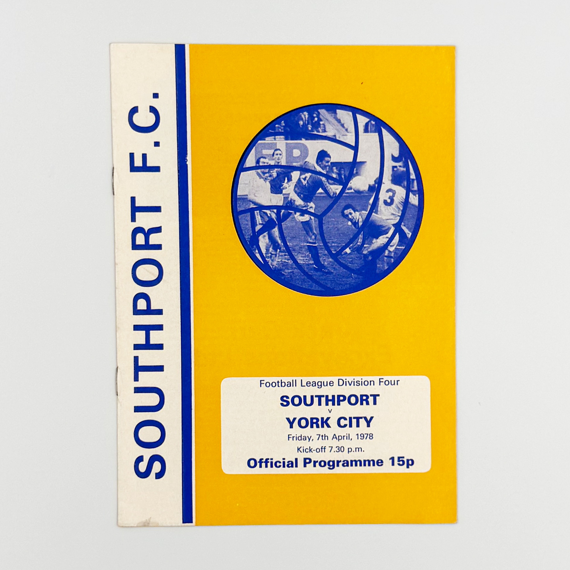 Southport vs York City Programme (7 April, 1978)
