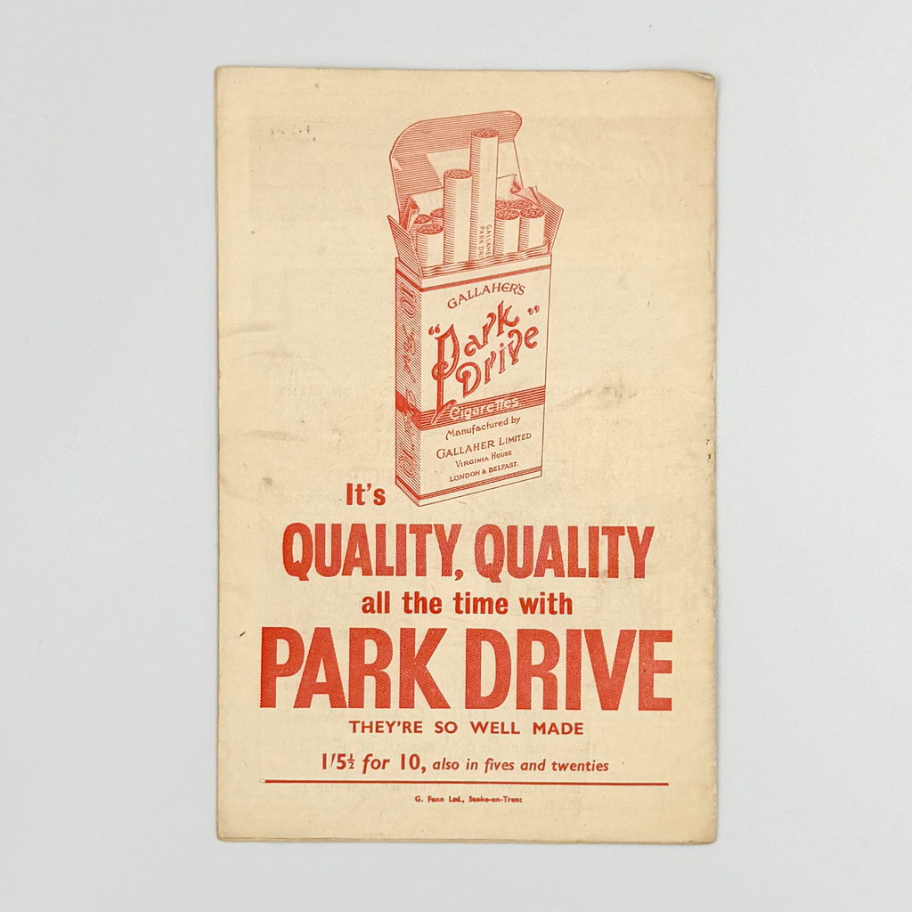 Stoke City vs Lincoln City Programme (23 February, 1957)