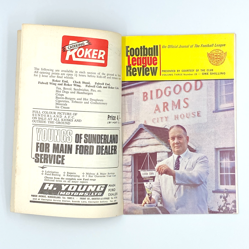 Sunderland vs West Bromwich Albion Programme (15 February, 1969)