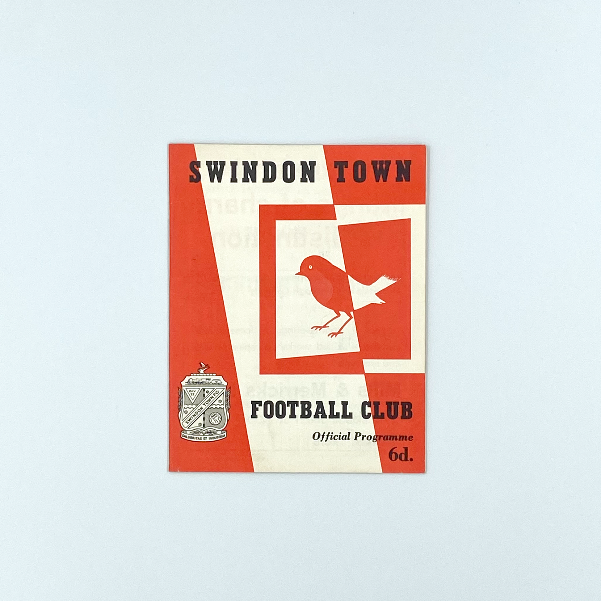 Swindon Town vs Grimsby Town Programme (3 September, 1963)
