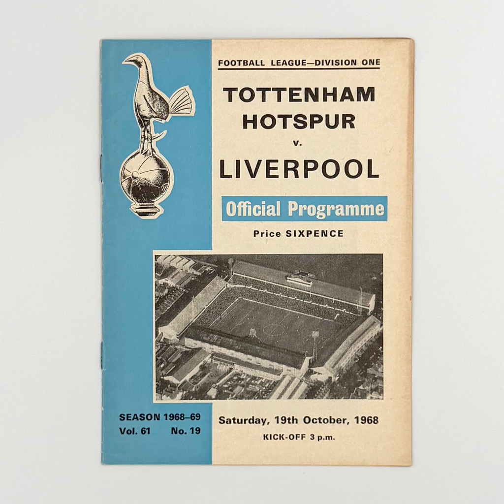 Tottenham Hotspur vs Liverpool Programme (19 October, 1968)