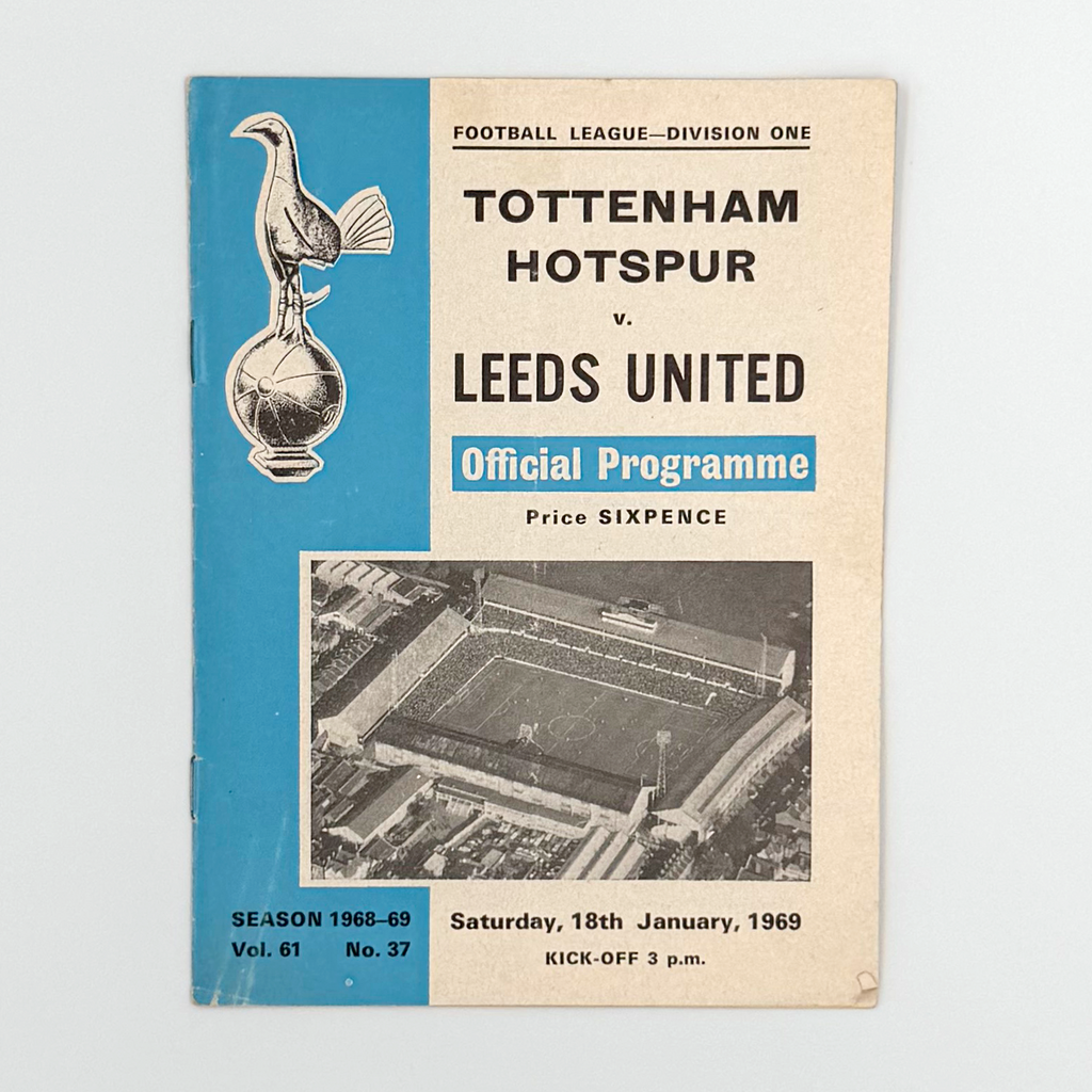Tottenham Hotspur vs Leeds United Programme (18 January, 1969)