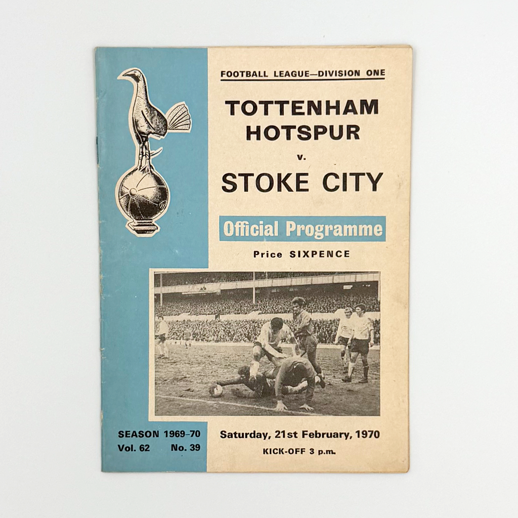 Tottenham Hotspur vs Stoke City Programme (21 February, 1970)