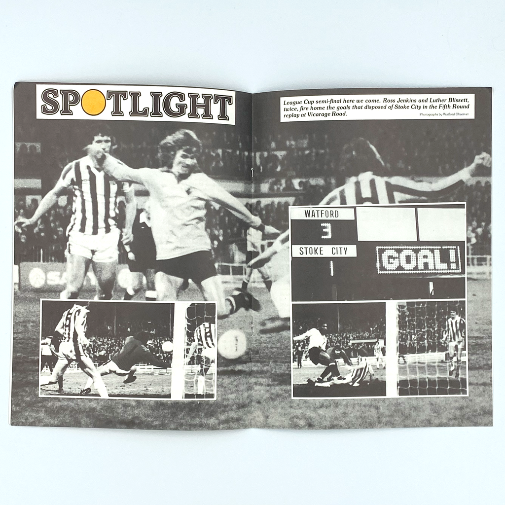 Watford vs Nottingham Forest, League Cup Semi Final 2nd Leg Programme (23 January, 1979)