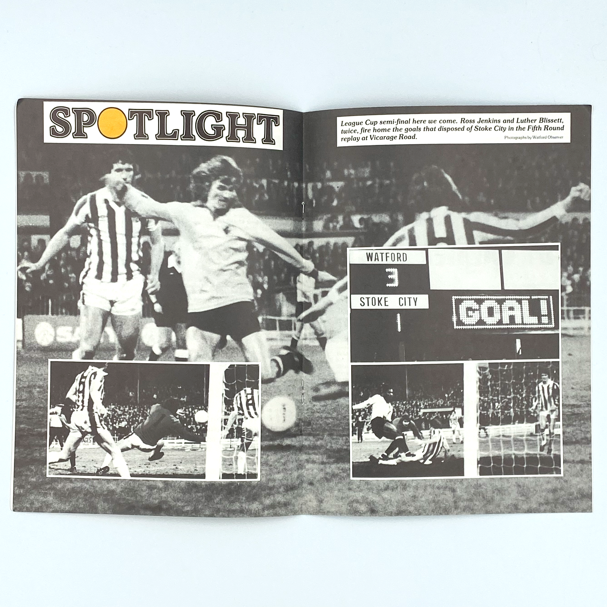 Watford vs Nottingham Forest, League Cup Semi Final 2nd Leg Programme (23 January, 1979)