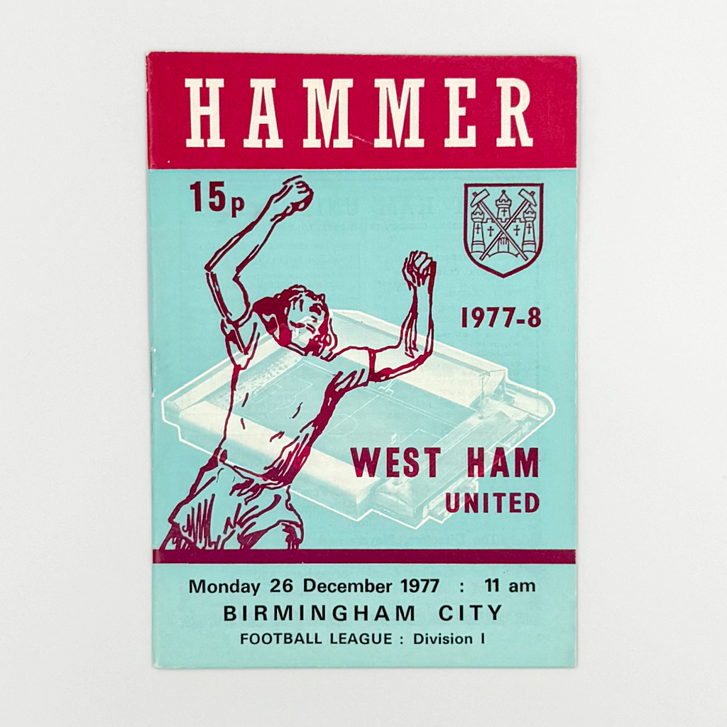 West Ham United vs Birmingham City Programme (26 Decemeber, 1977)