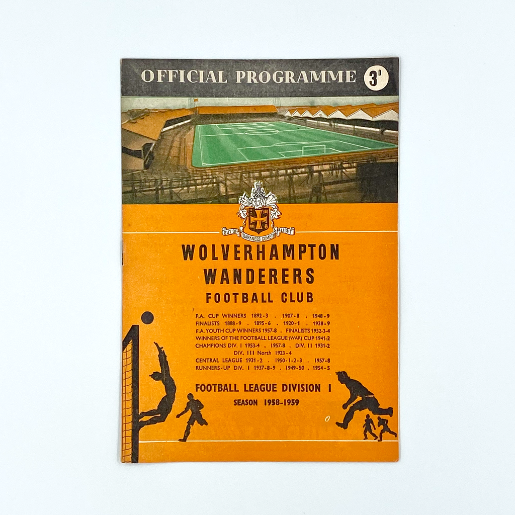 Wolverhampton Wanderers vs Leicester City Programme (22 April, 1959)