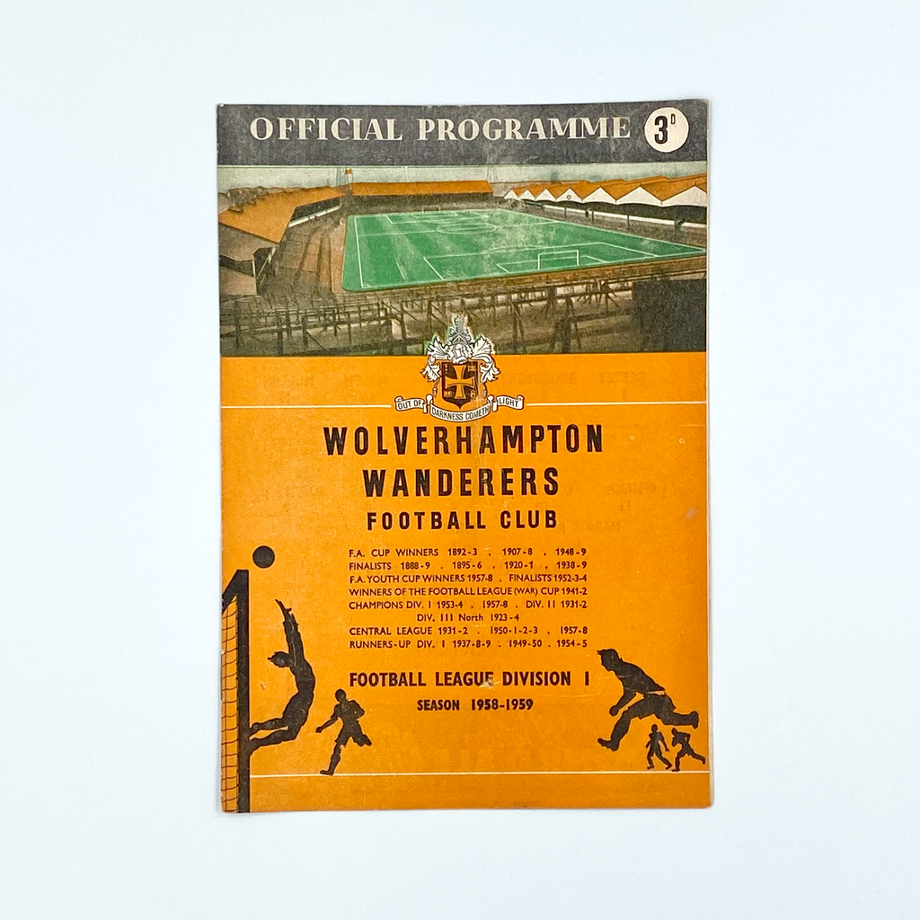 Wolverhampton Wanderers vs Everton Programme (6 December, 1958)