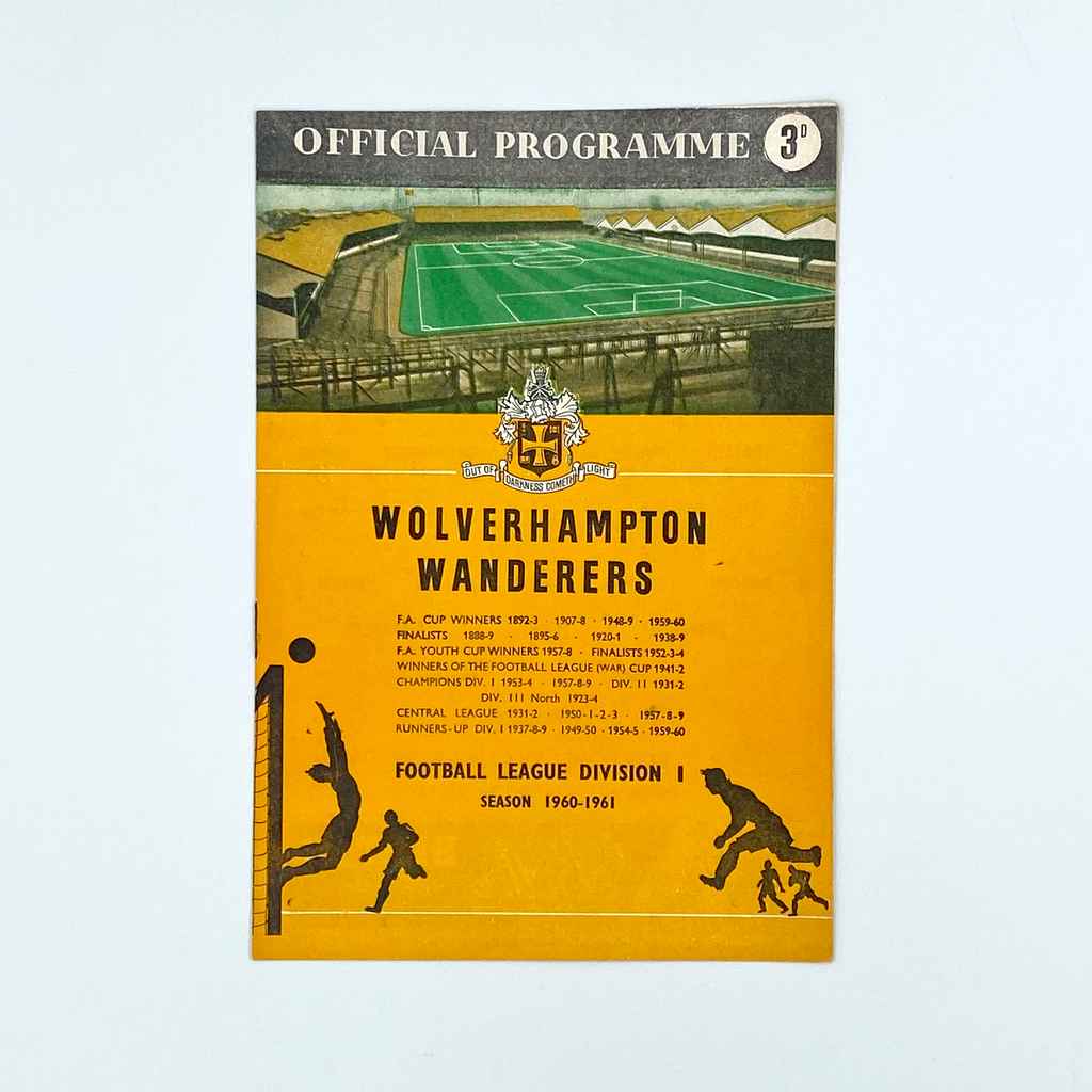 Wolverhampton Wanderers vs Bolton Wanderers Programme (31 August, 1960)