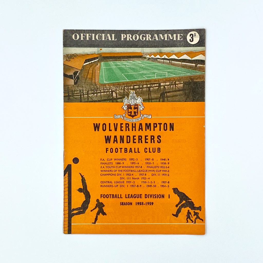 Wolverhampton Wanderers vs Portsmouth Programme (27 December, 1958)