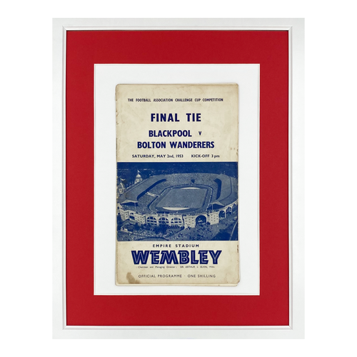 1953 FA Cup Final Framed Programme