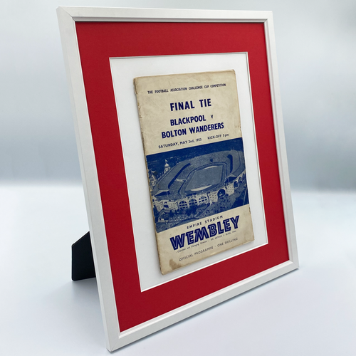 1953 FA Cup Final Framed Programme