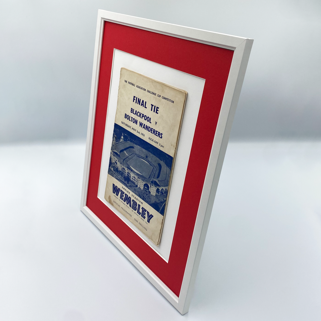 1953 FA Cup Final Framed Programme