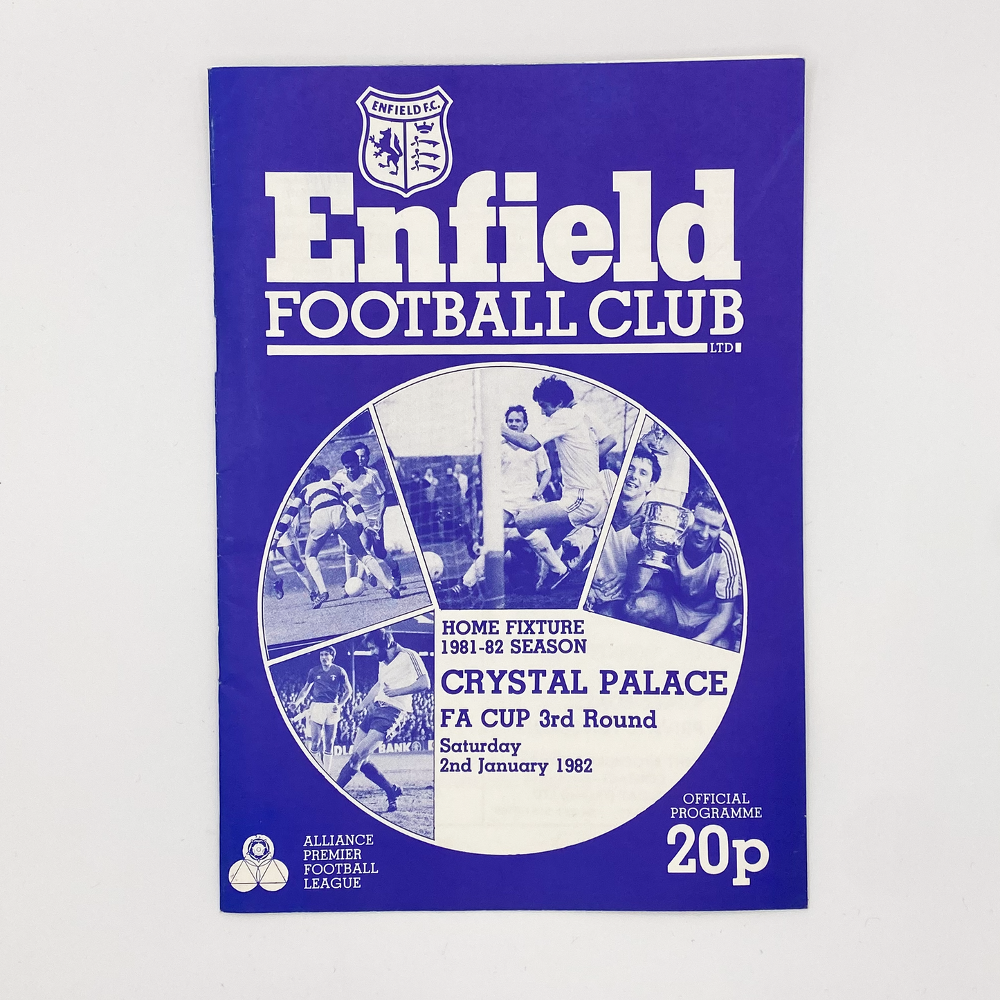 Enfield Town vs Crystal Palace Programme & Ticket (2 January, 1982)