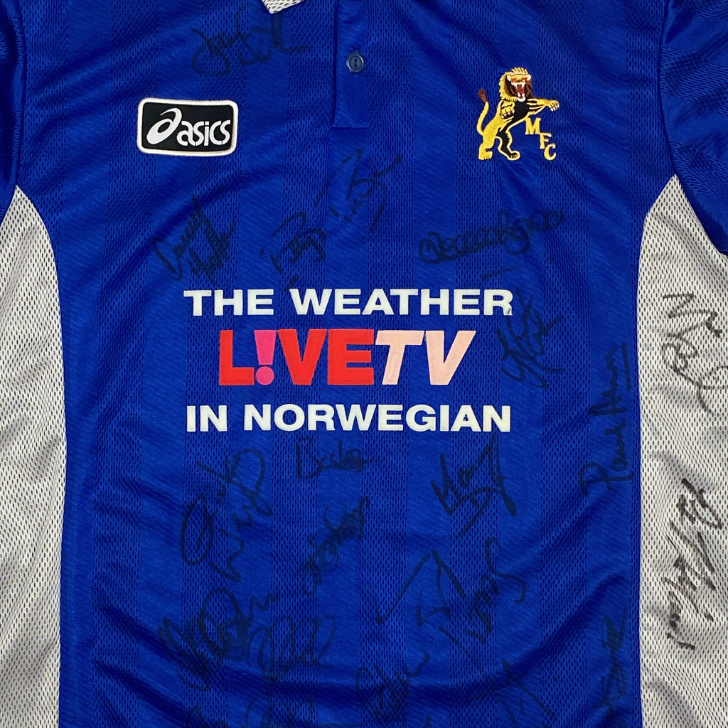 Signed Millwall Home Shirt (1997-99) | Large
