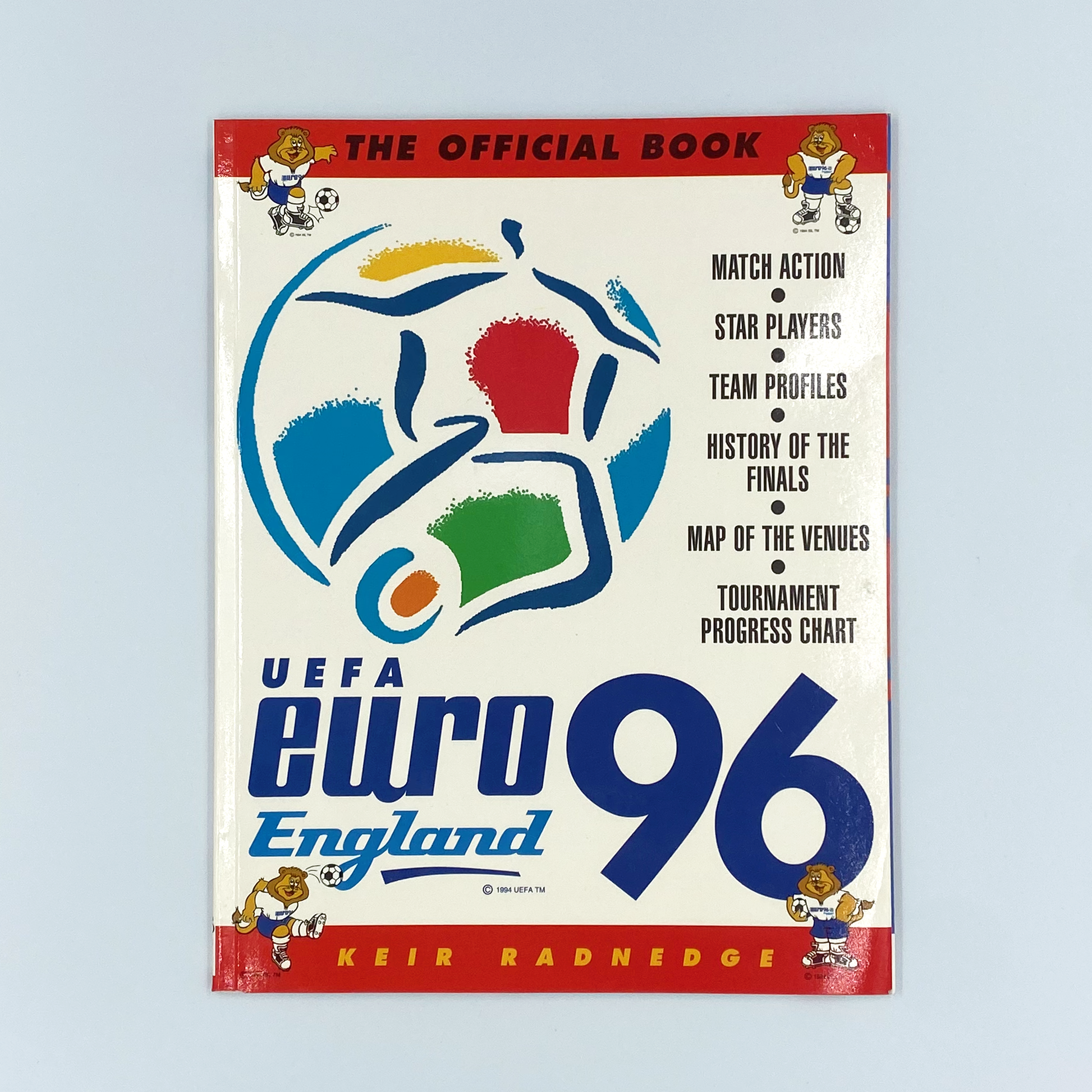 Euro '96 Tournament Guide - Signed by Jack Charlton