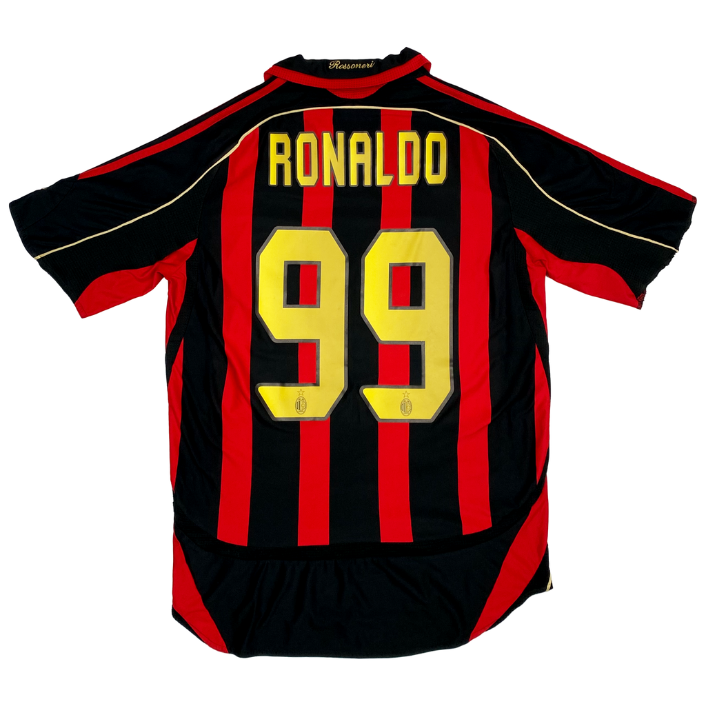 AC Milan Home Shirt - Ronaldo 99 (2006-07) | Small