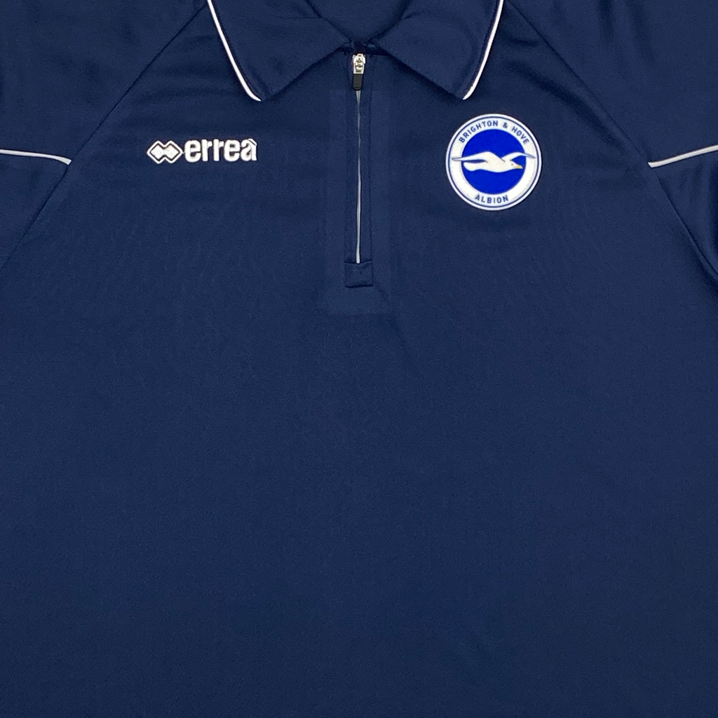 Brighton & Hove Albion Quarter-Zip Long-Sleeve Polo | Medium
