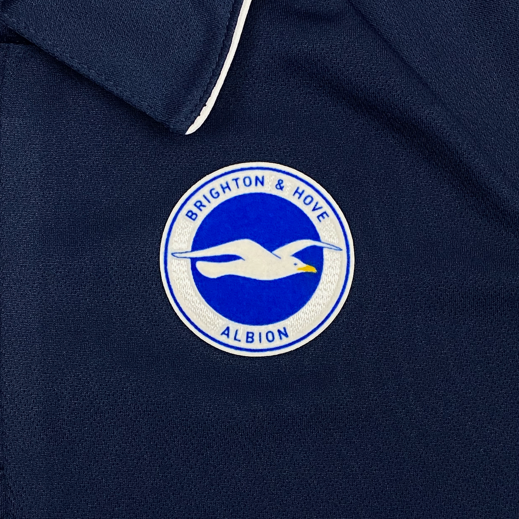 Brighton & Hove Albion Quarter-Zip Long-Sleeve Polo | Medium