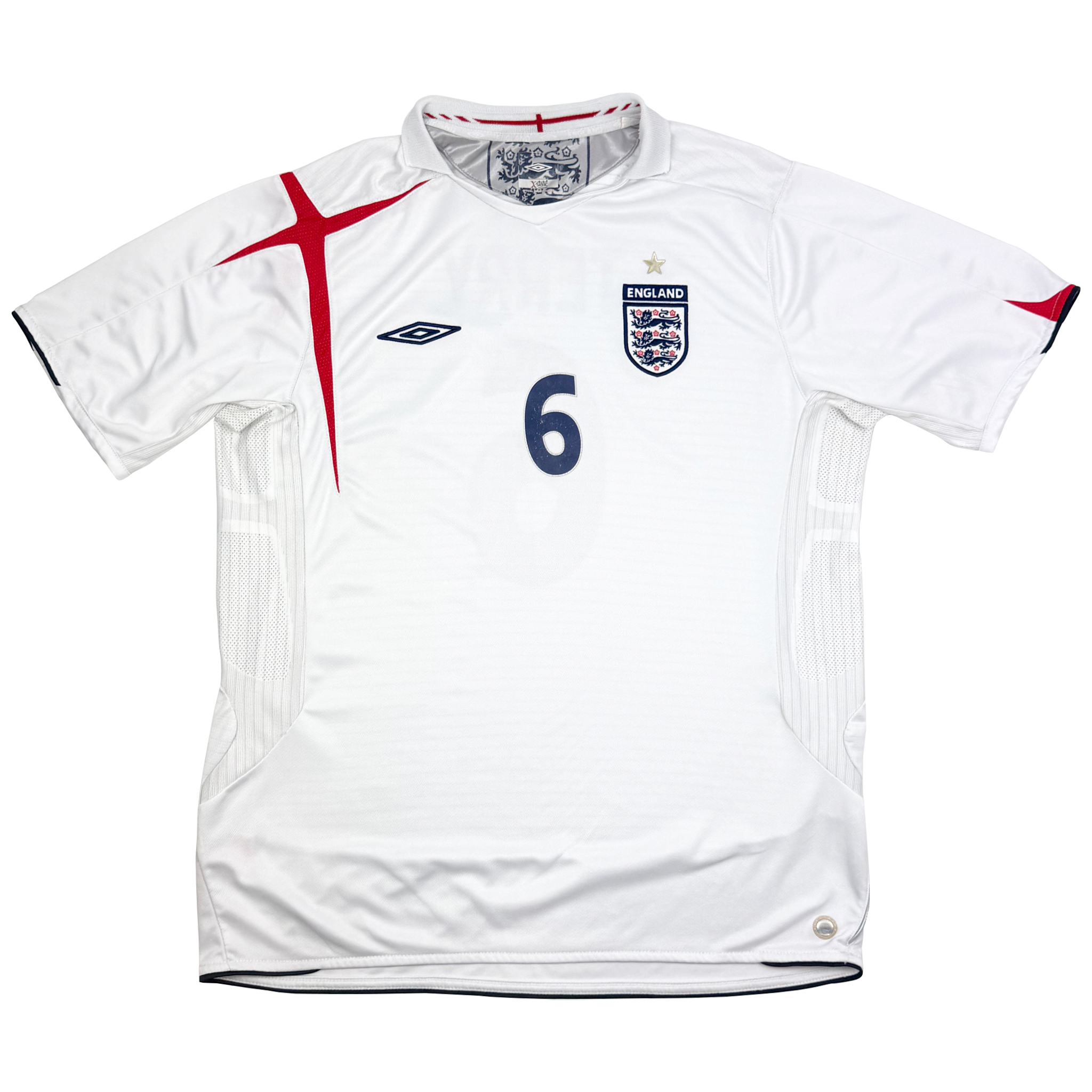 England Home Shirt (2006) - Terry 6 | Extra Large