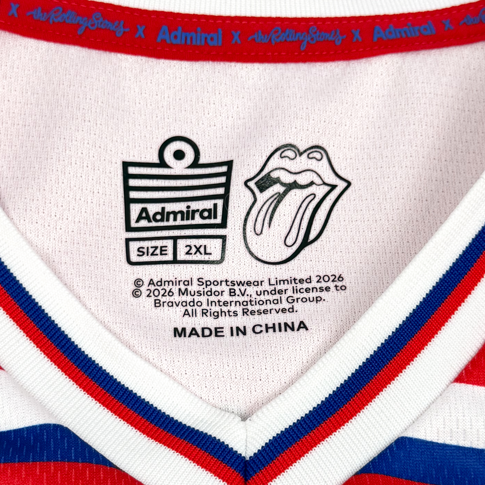Admiral x Rolling Stones ‘England 1982’ Retro Away Shirt | XXL