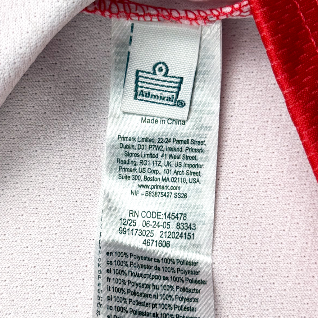 Admiral x Rolling Stones ‘England 1982’ Retro Away Shirt | XXL